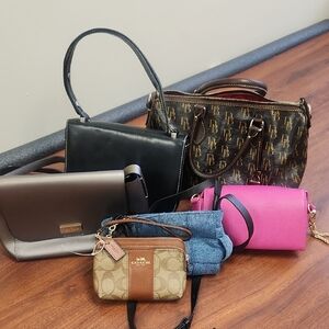 6 Bag Collection - 2Kate SPADE 1anthropologie 1Dooney&bourke 1coach Lucky Brand